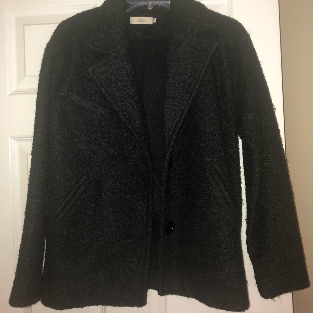 Charcoal Peacoat - Elodie